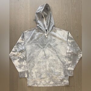 Nike Gray and White Hoodie